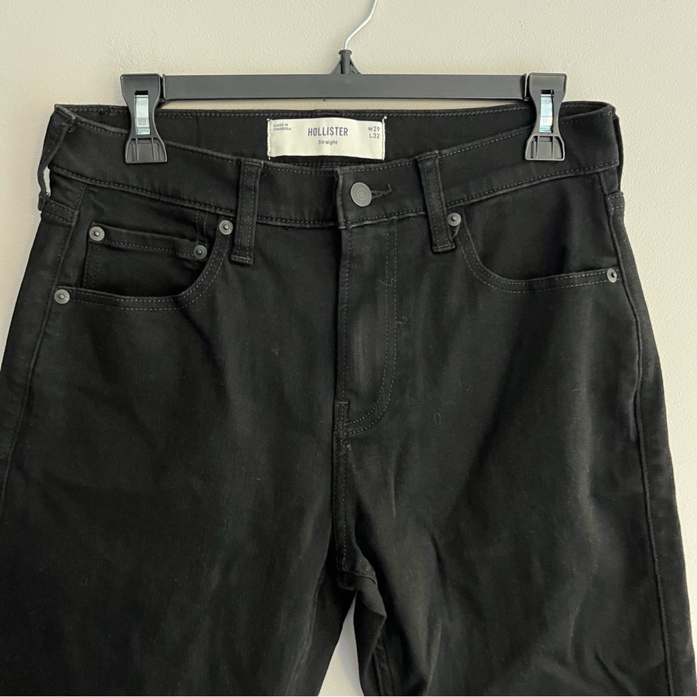 Hollister Men's Straight Black Jeans sz 29